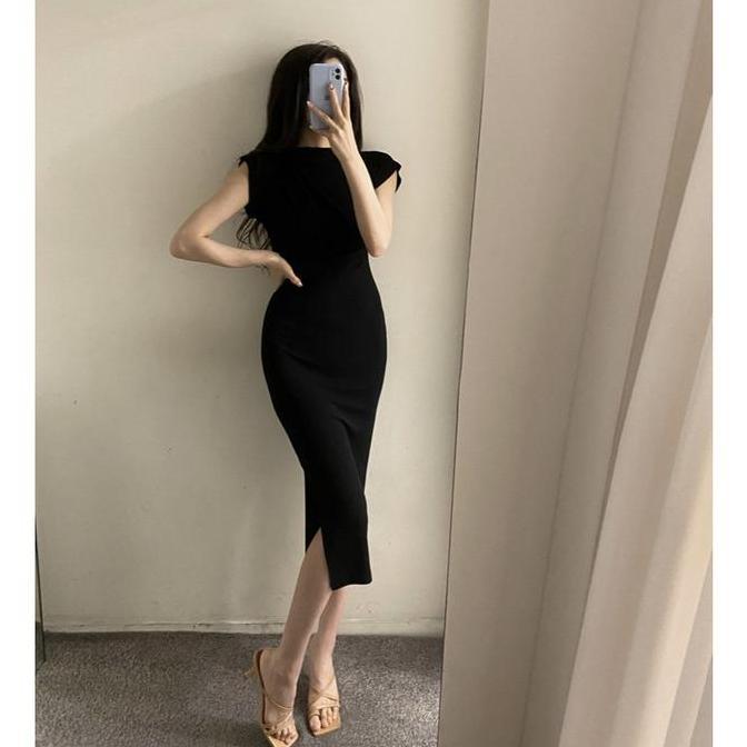 Kleid- Cohan Dr255 Dress Wanita Dress Korea 2023  Arrival Fashion Improved Mini Dress Inner Dress  W
