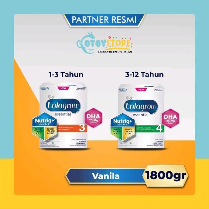 Xcxc- Enfagrow Essential 3 4 Vanila 1800 Gram