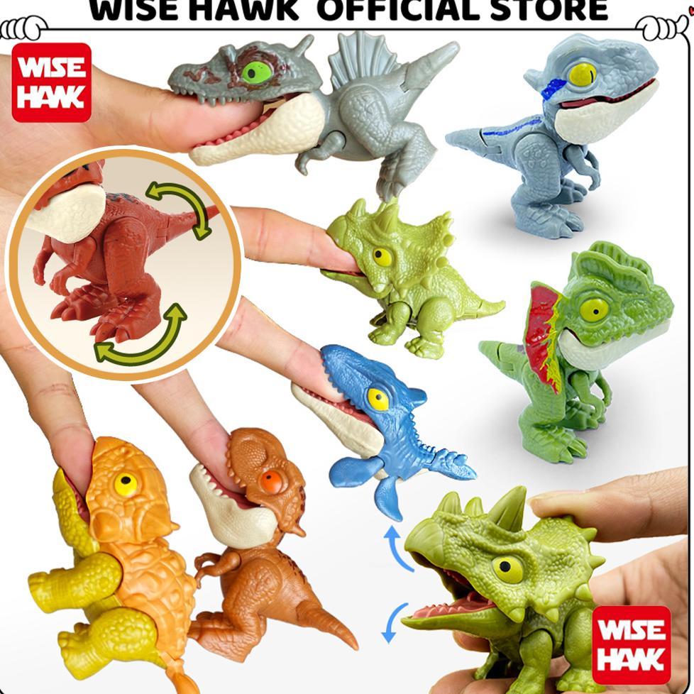 diskon wisehawk figur dino dinosaurus snap squad t rex indominus pyroraptor indoraptor figure mainan