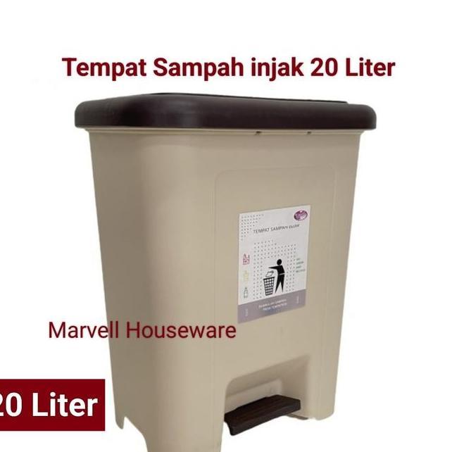 Tempat Sampah Injak 20 Liter Loveniatong Sampah Plastik Injak 20Liter