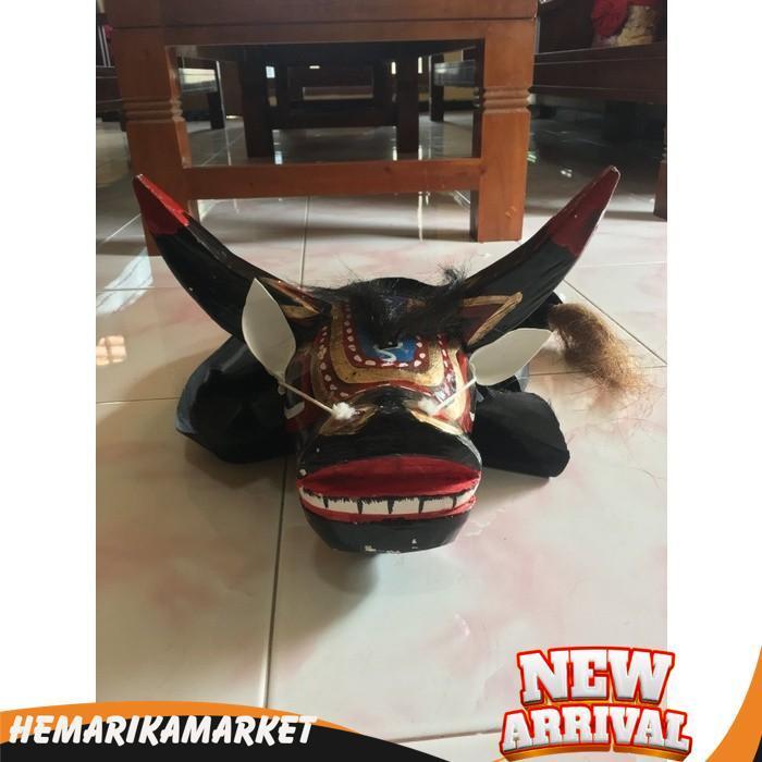 Barongan Bantengan - Mainan Anak Banteng Bantengan Kuda Lumping - Mainan Tradisional Bantengan
