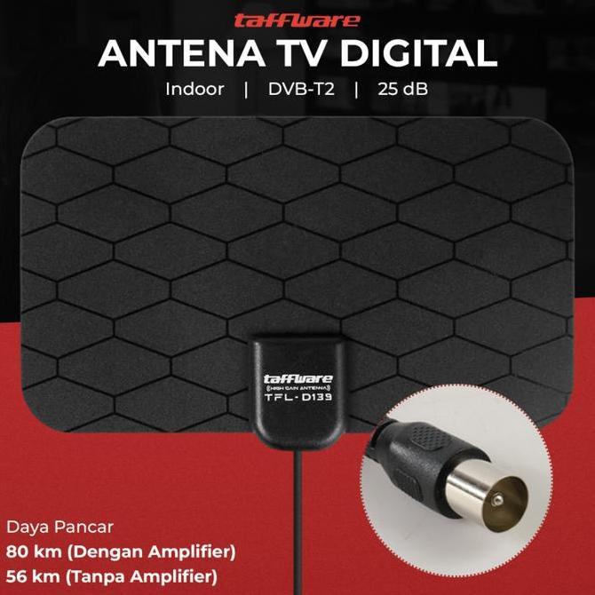 Zubehor- New Antena Android Tv Digital Set Top Box Dvb T2 Indoor 3 Meter 28Db