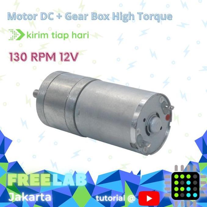 Trnasx- Motor Dc Gear Box 130Rpm 3-24V 9V 12V High Torque Gearbox U Robot Car