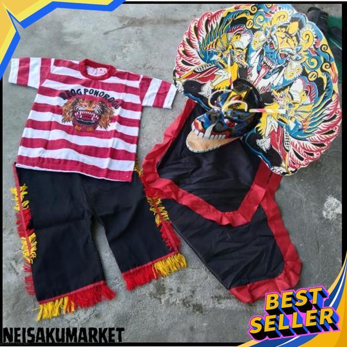 Paket Murah Baju Reog Dan Barongan Caplokan Devil Jumbo Spon Jaranan Kuda Lumping