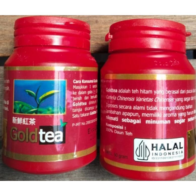 (Terbaru) Teh Goldtea 60 Gram | TEH KESEHATAN GOLD TEA 60 Gram | TEH HITAM GOLDTEA | GOLD TEA 60 Gra