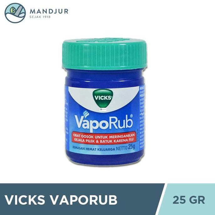Medizin- Vicks Vaporub 25 Gr - Obat Oles Pereda Batuk Dan Pilek
