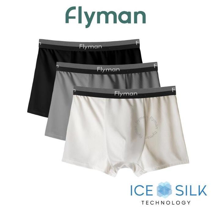 LUNARIA Flyman Celana Dalam Pria Boxer 1 pcs FM 3385