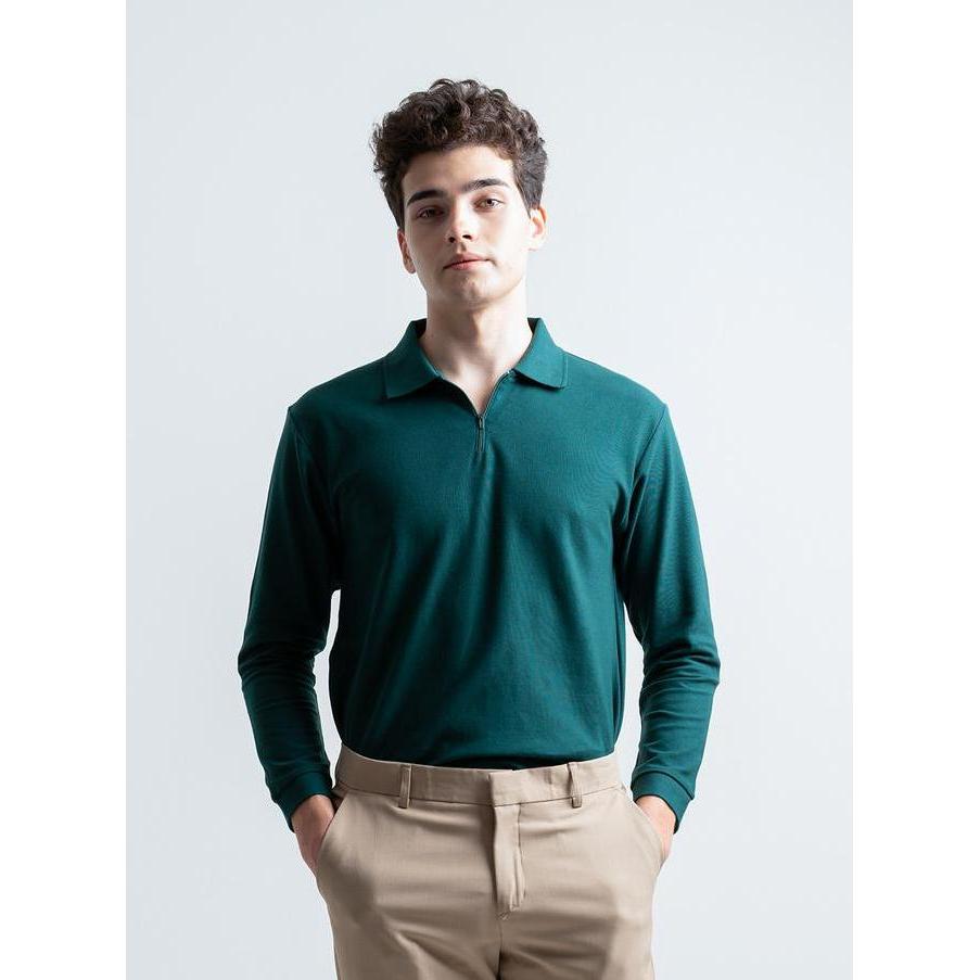 Vorgese- Hsrm - Pozi Polo Zipper Long Sleeve | Kaos Polo Pria Lengan Panjang