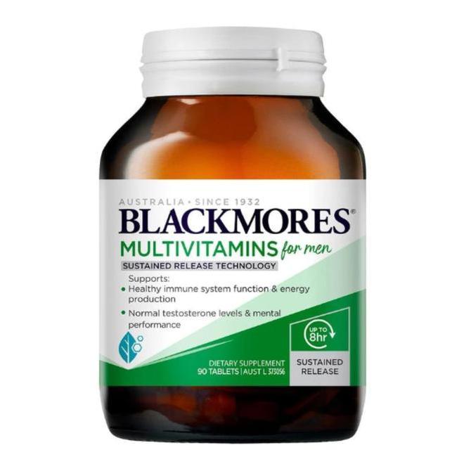 Haarvitamine- Blackmores Multivitamins For Men Sustained Release 60 Tablets Vitamin Dan Mineral Esen