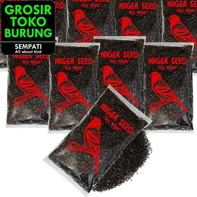 Sempati Grosir Nigger Seed Biji Niger Hitam Sempati 500 Gram Isi 12 Organic Black Seed Pakan Burung 