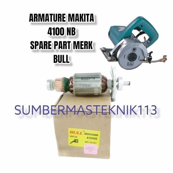 ARMATURE MAKITA 4100 NB ANGKER MESIN MARBLE CUTTER MAKITA 4100NB BULL