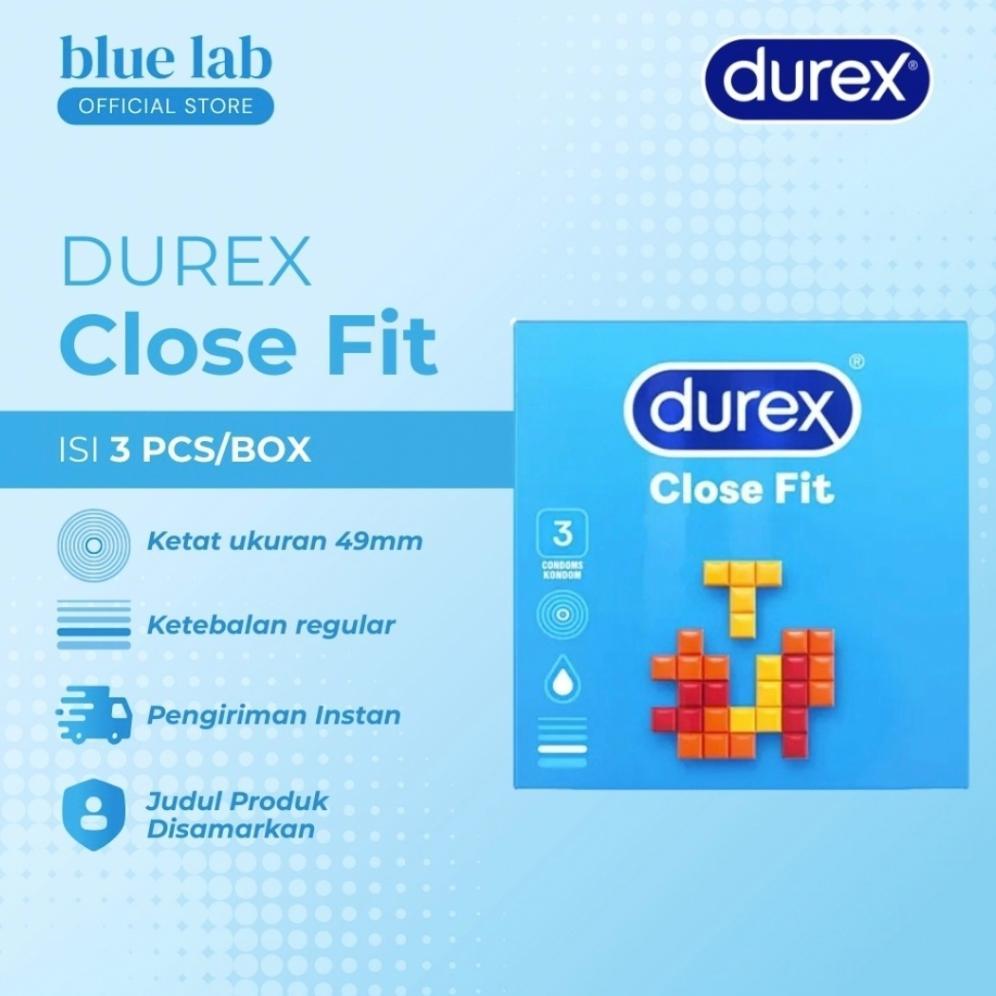 Teralris Kondom Durex Close Fit 1 Box Isi 3 Pcs Condom Durex 49Mm Ketebalan Reguler