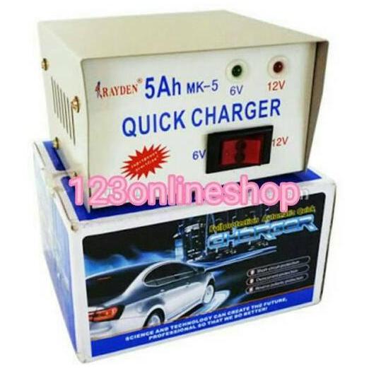 charger aki Rayden 12-6 VOLT 5 Ampere