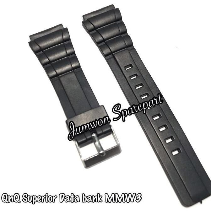 Strap Tali Jam Tangan QnQ QQ Q&Q Superior Data Bank MMW3 MMW 3
