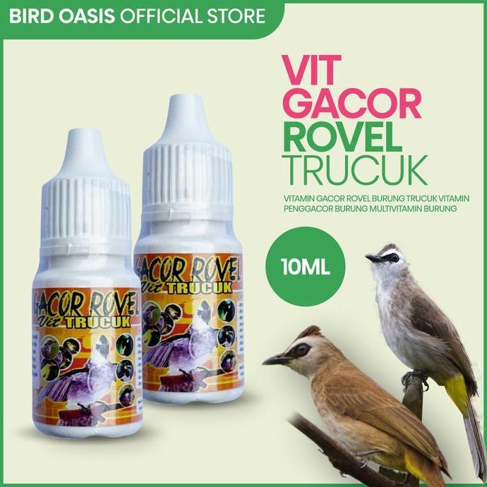 [PAKET HEMAT BURUNG TRUCUK GACOR] Voer Gacor Rovel Trucuk 85g + Vitamin Gacor Rovel Trucuk 10ml - Me