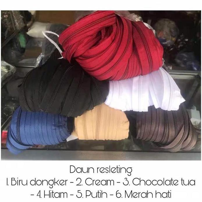 1roll daun sleting nylon no.5 / daun resleting nylon no.5