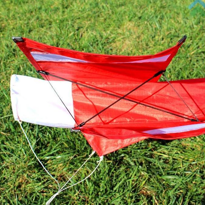 Layangan 3D Layangan Pesawat Layang Layang Besar Bi-Plane Kite Giant