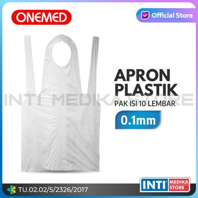 ONEMED - Apron Plastik Disposable | Celemek Medis Sekali Pakai