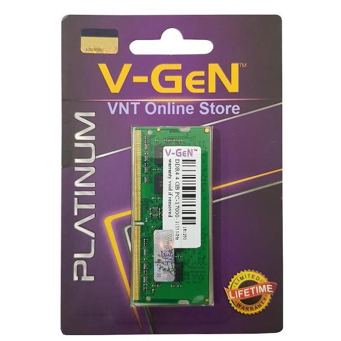 Component- Sodimm Ddr4 4Gb Pc 17000 / 2133Mhz Ram 4 Gb 2133 Mhz Platinum V-Gen