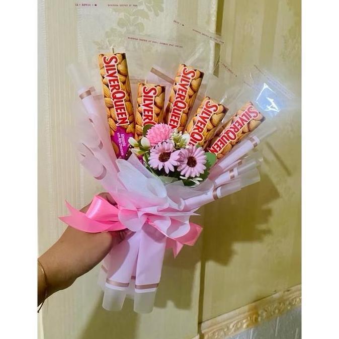 Buket coklat silverqueen bengbeng Gift NS