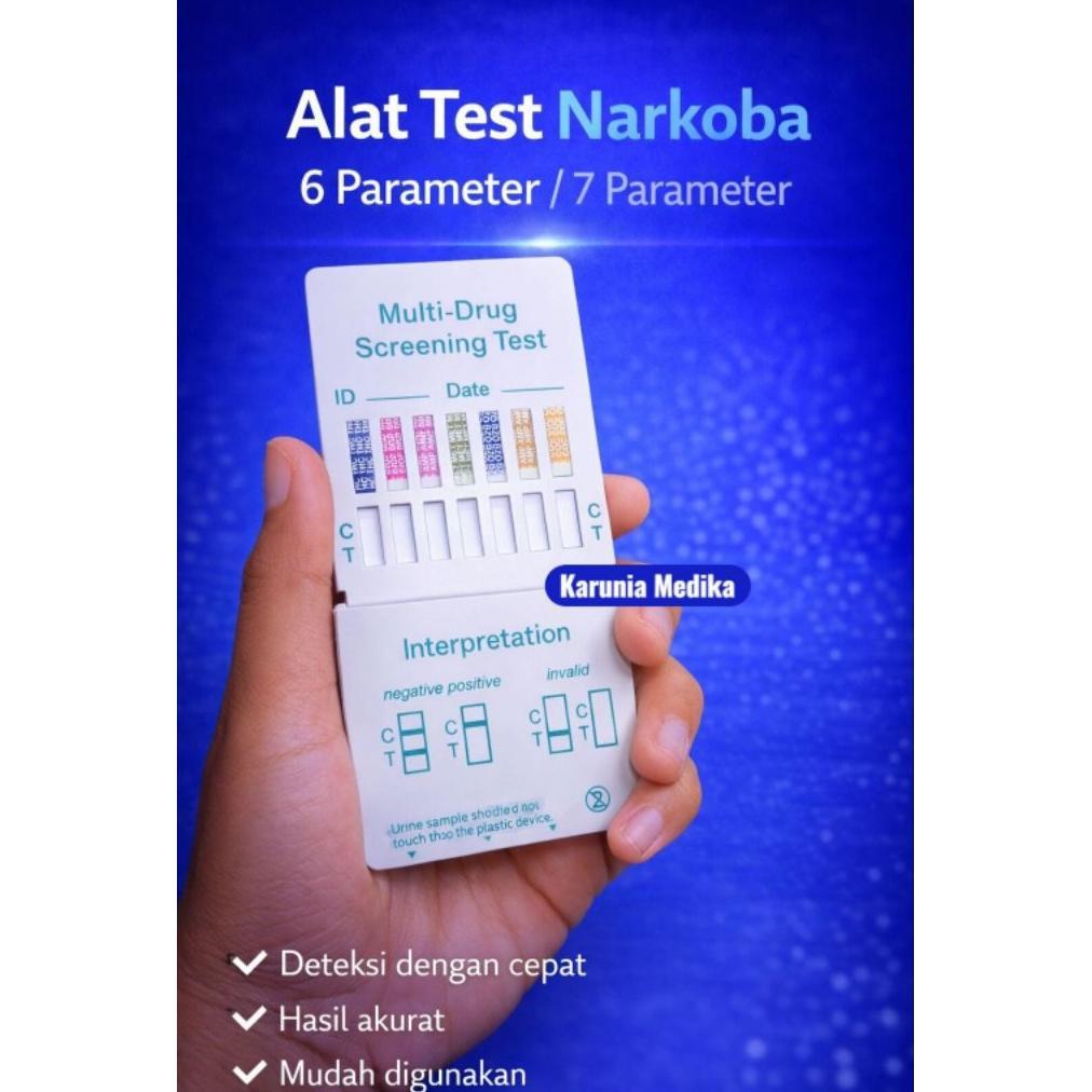 Terlaris Alat Test Narkoba 6 Parameter / 7 Parameter -1Pcs