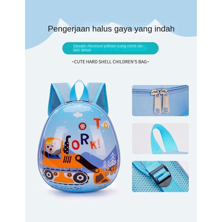 Murah  Tas Sekolah Paud Tas Ransel Telur Anak Tas Anak Hardcase Tas Sekolah Anak Tas Anak Tk Tas Ran