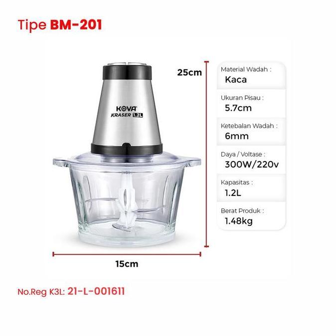 Cucina- Kova Meat Grinder Kraser Blender Food Chopper Penggiling Daging Sayur