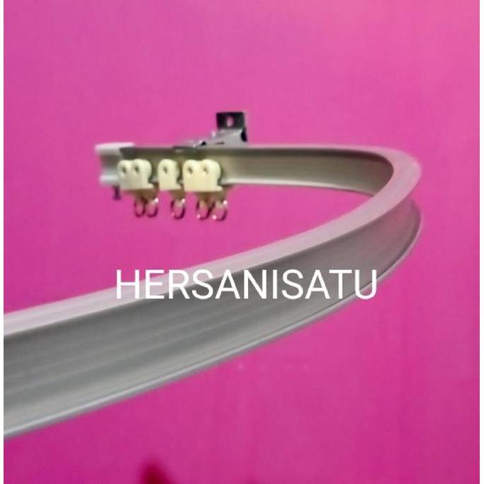 Salotto- Tiang Fleksibel Rel Gorden Lengkung Rollet Gordyn Siku Flexibel Batang Hordeng Elastis Ruma