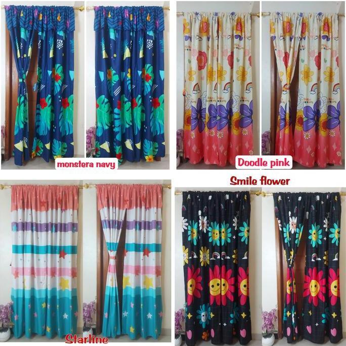 Salotto- Gorden Serut Pintu / Gorden Serut Jendela Ukuran 100 X 200 Cm