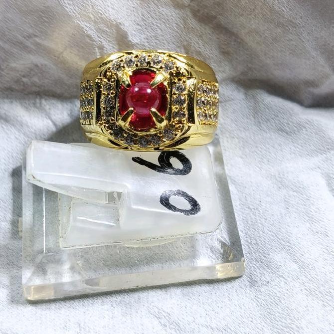 cincin akik permata mustika lipan ring microseting