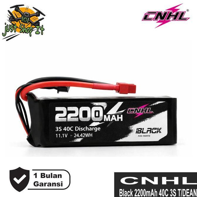 TERLARIS CNHL BLACK SERIES 2200MAH 3S 11.1V 40C LIPO BATTERY DEAN TPLUG FOR DRONES