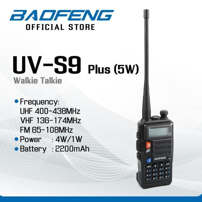 Lansung- Baofeng Uv-S9 Plus (5W) Walkie Talkie Ht - Baofeng Indonesia