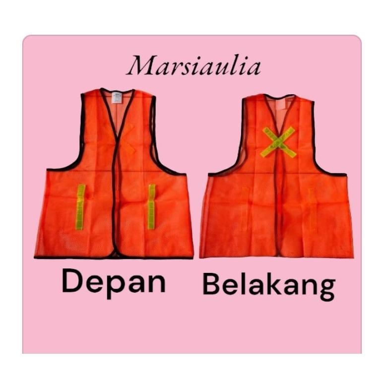 DISKON Rompi Proyek Jaring Jala Safety Vest Scoth Nyala rompi gosave go save vpro rompi orange hijau