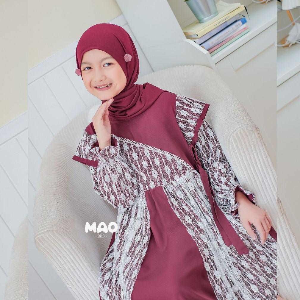 diskon mao hijab - kalila dress gamis anak perempuan