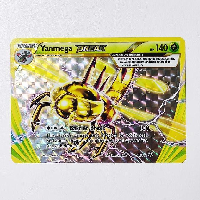 New Yanmega BREAK 8/114 - XY: Steam Siege Pokemon Card English TCG
