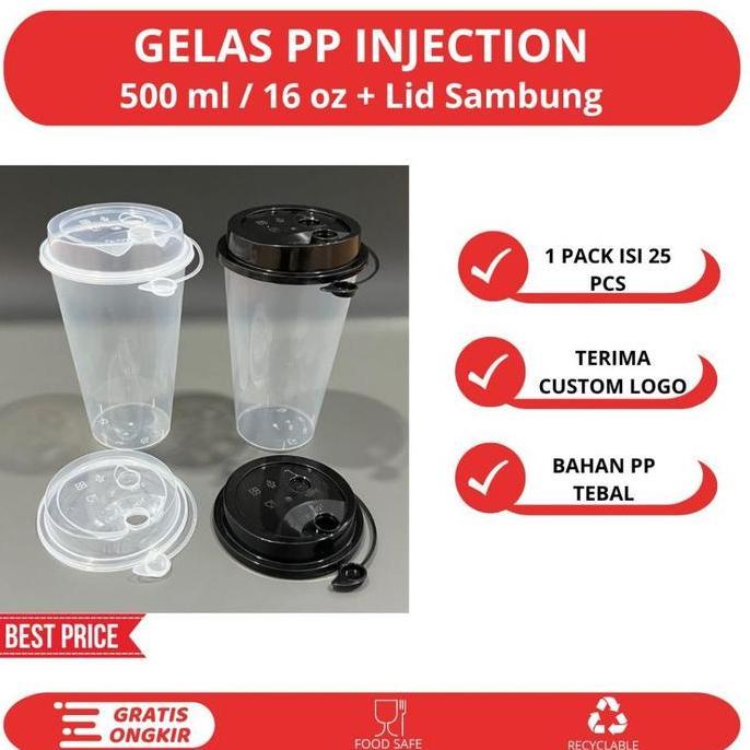 Thinwall Cup Injection Oval 380 ml 12 oz & 500 ml 16oz / 700ml 24 oz Datar / PP Cup Injection Reusab