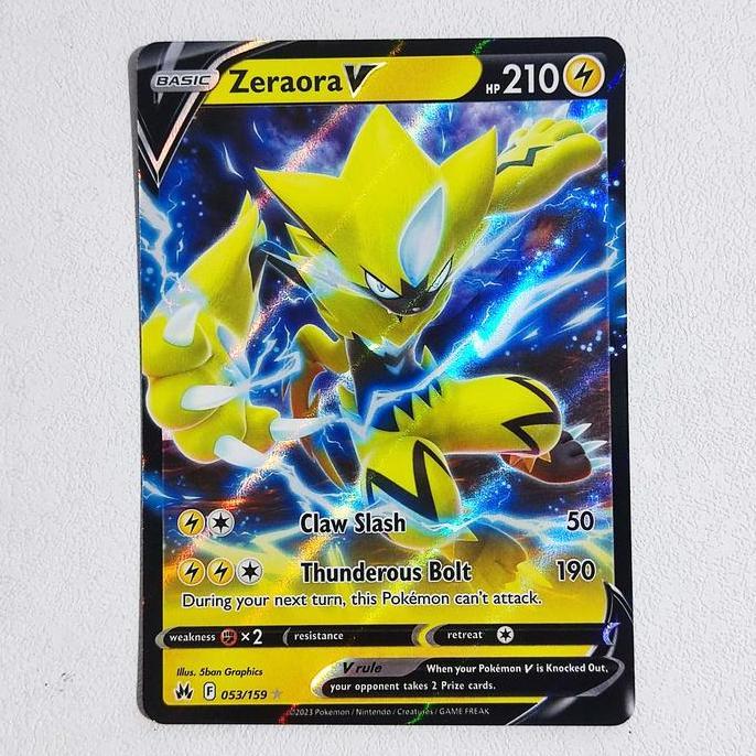 New Zeraora V 053/159 - Crown Zenith Pokemon Card English