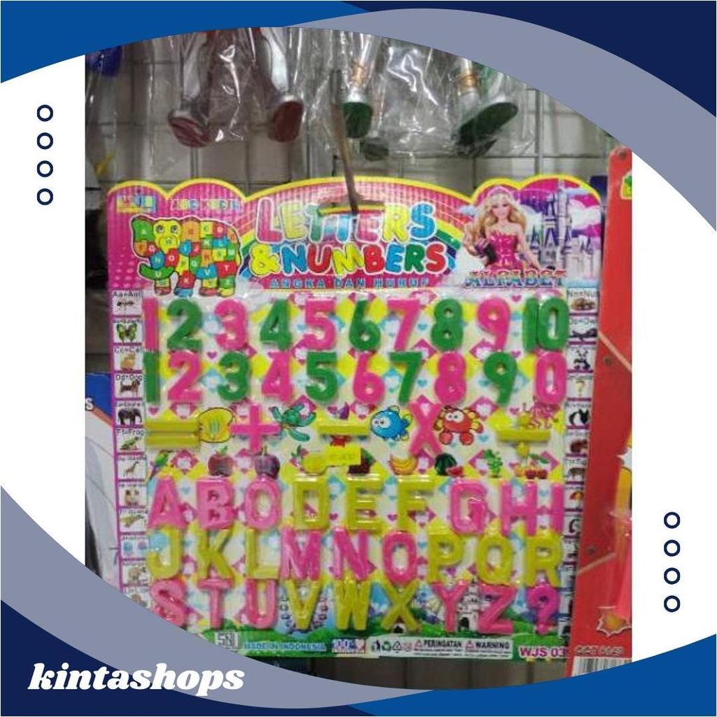 MAINAN ABC ANGKA BELAJAR SUSUN HURUF DAN ANGKA ALPABET MAGNET ATPromo