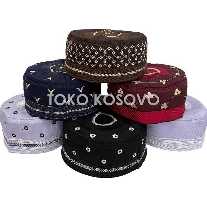 Otokonoko- Peci Madinah Bugis Haji Kopiah Medina Santri Pesantren Dewasa Anak Laki Motif Model Bordi