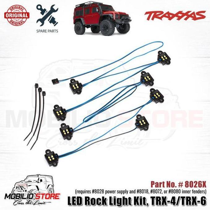 Traxxas Part #8026X LED Rock Light Kit TRX4 TRX6 Genuine RC Crawler