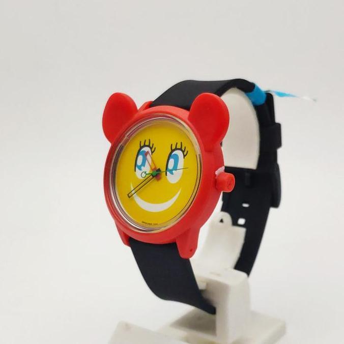 Q&Q QnQ QQ Smile Solar Jam Tangan Wanita RP02J805Y Custom Original