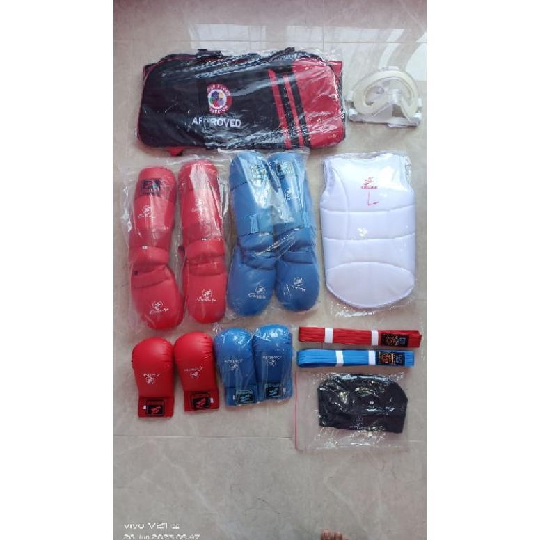 PREMIUM Satu Set Peralatan Karate Kumite Sierido Lengkap **