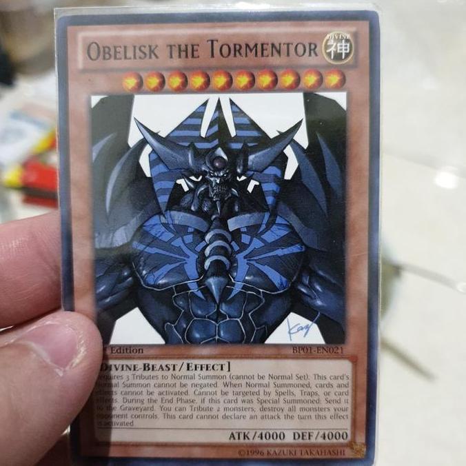 New yugioh obelisk the tormentor rare