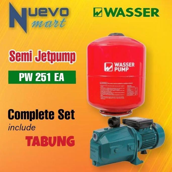 HARGA DISC - WASSER Semi Jet Pump Pompa Air Dangkal PW-251EA / PW251EA / PW 251 EA