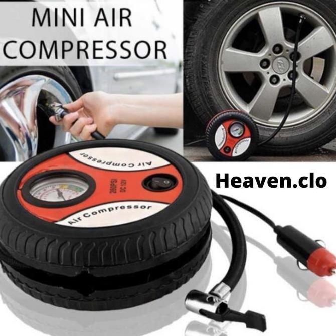 POMPA BAN MOTOR MOBIL SEPEDA / POMPA UDARA BAN MOBIL ELEKTRIK PORTABLE