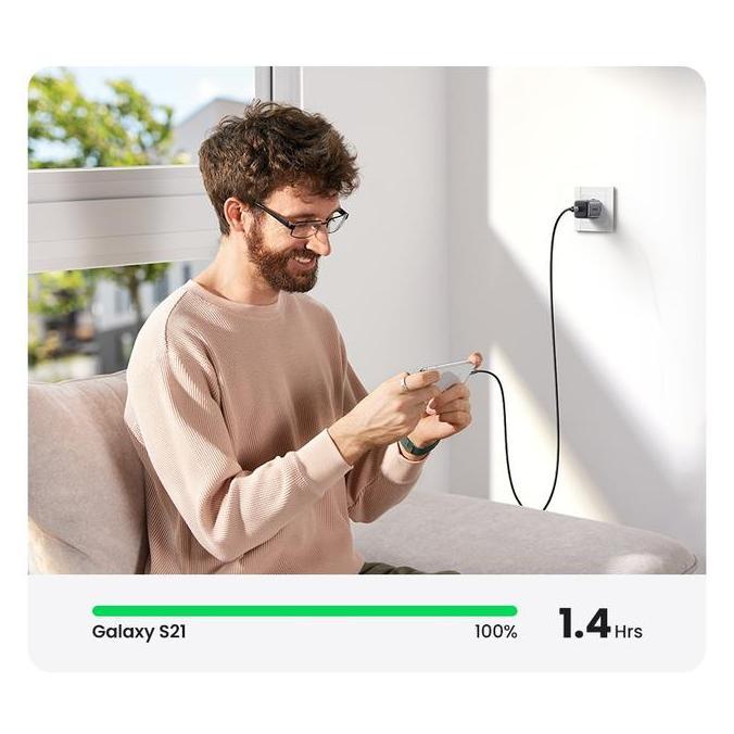 NEW UGREEN ADAPTOR KEPALA CHARGER FOR IPHONE 15 14 13 12 11 TYPE C PD FAST CHARGING 20W 30W ORI