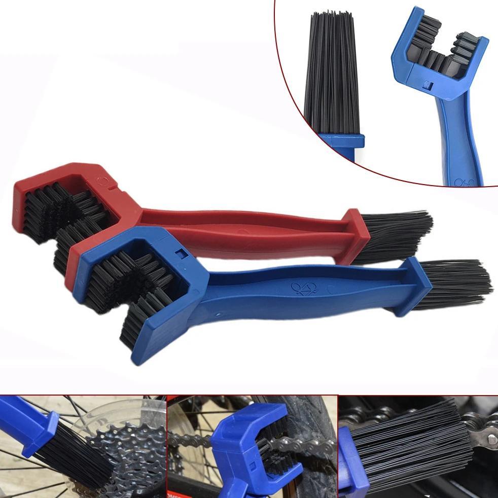 Universal Motorcycle Chain Brush Gear Dirt Outdoor Cleaner Scrubber Tool For Kawasaki KX 65 85 125 2