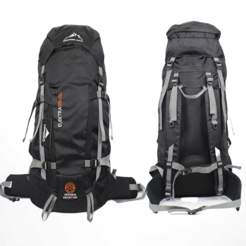 Harga Miring Tas Carrier Gunung 45 Liter Tas Hiking Camping Outdoor Warna Ungu Lilac Bahan Cordura T