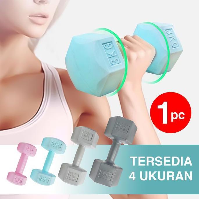 Dumbbell 1Kg / Barbel Mini / Barbel Wanita / Barbel - 1 Kilogram - 1 Pcs - Dumb001