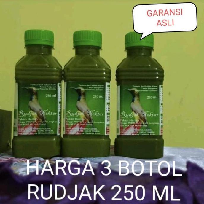 RUDJAK NEKTAR 250 ml (HARGA 3 BOTOL BESAR) RUDJAK NEKTAR